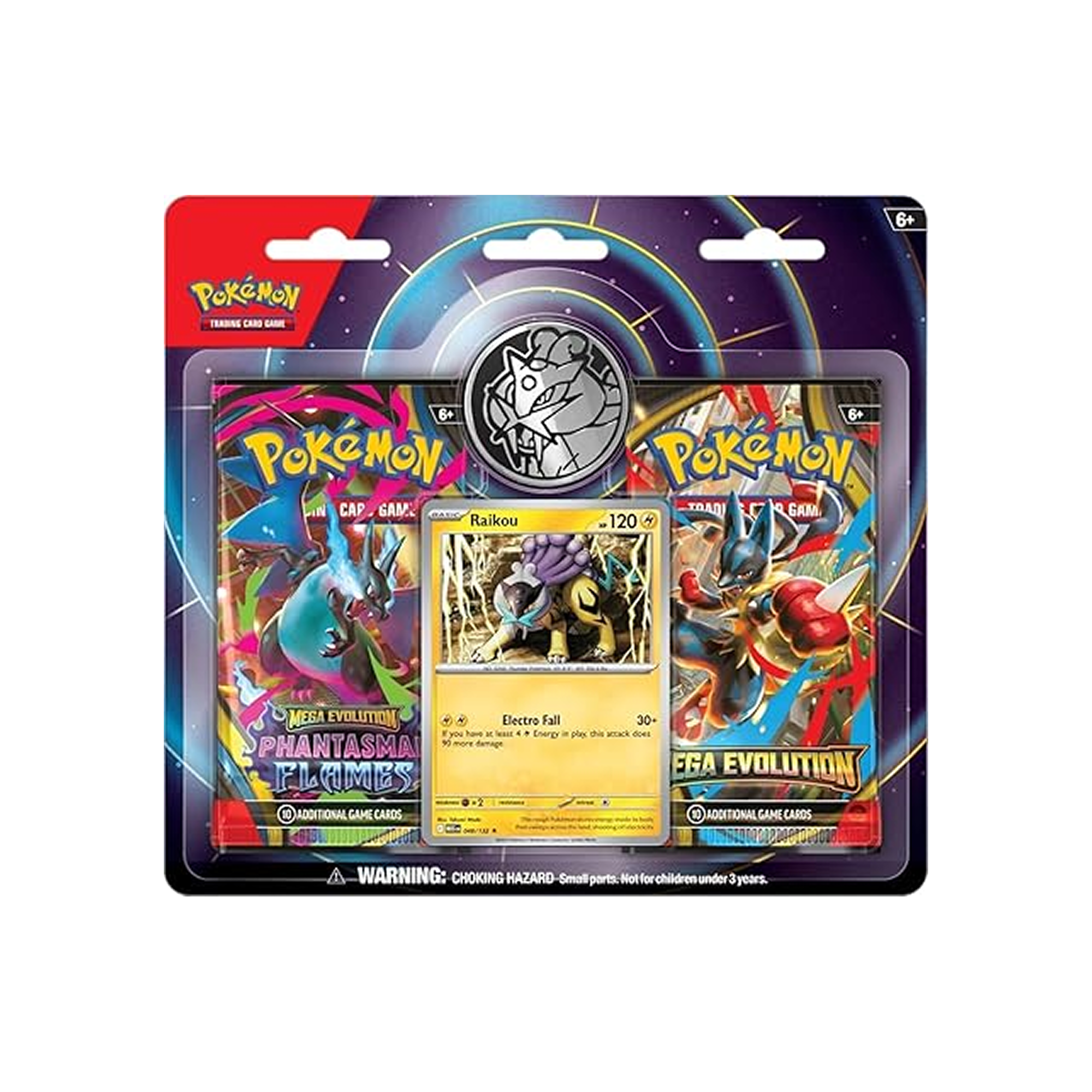 Mega Evolution & Phantasmal Flames Raikou 2 Pack Blister