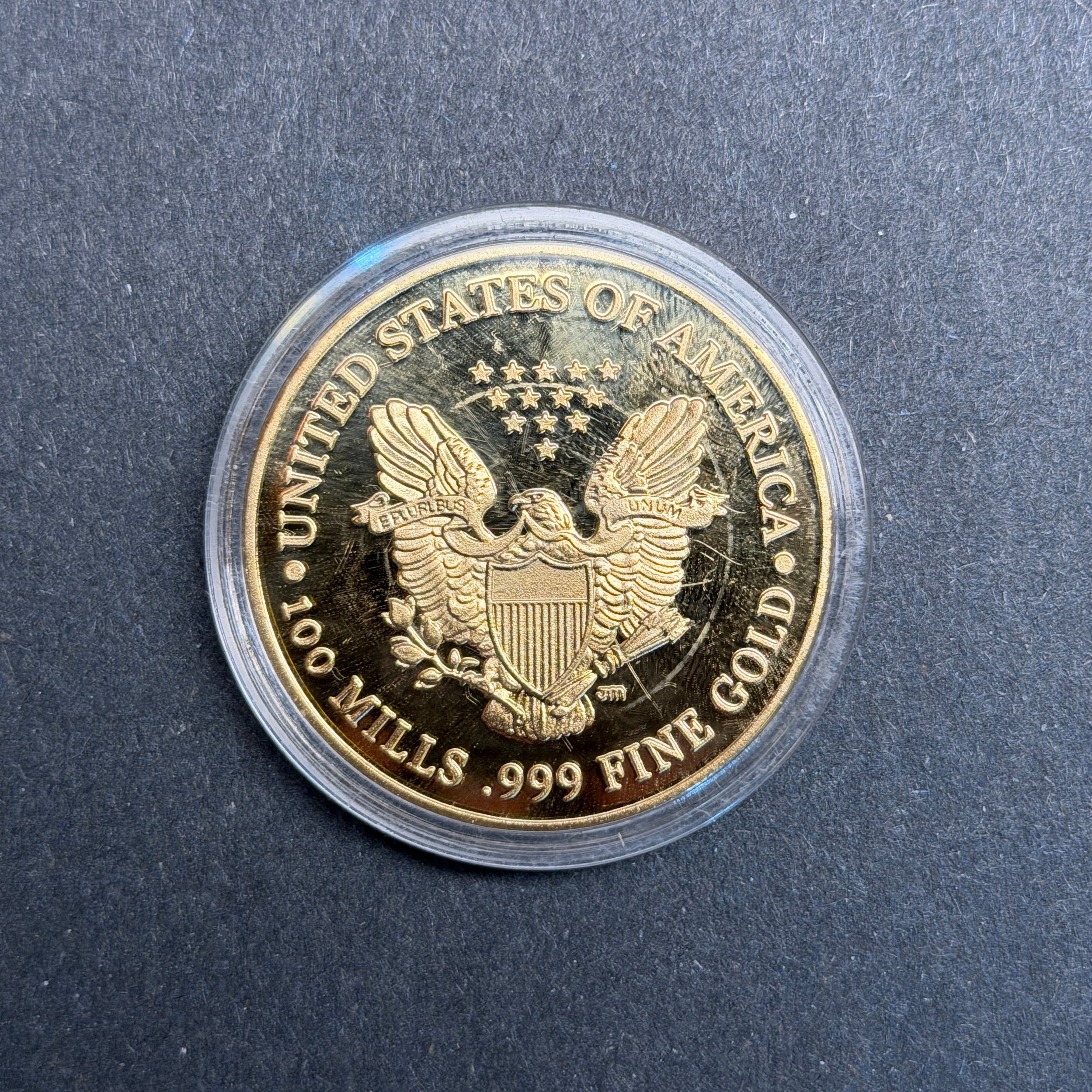 Lady Liberty Commemorative Coin - 100 Mills .999 Gold Plated 2020