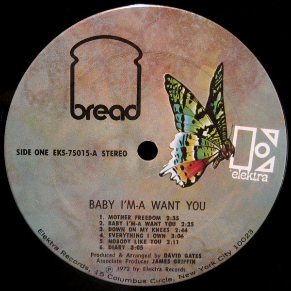 Bread ‎– Baby I'm-A Want You 1972 (NM/NM)