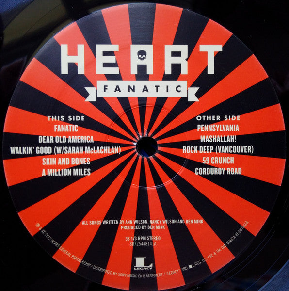Heart - Fanatic 2012 Remaster (NM/NM)