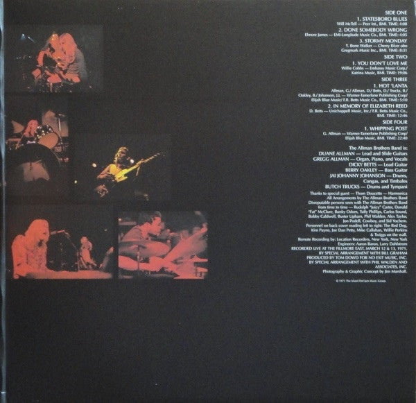 The Allman Brothers Band – The Allman Brothers Band Live At Fillmore East 2015 Remaster